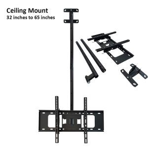Ceiling TV Mount - Full Motion LCD LED Monitor Ceiling Mount - 32 inches to 65 inches - Model JT513